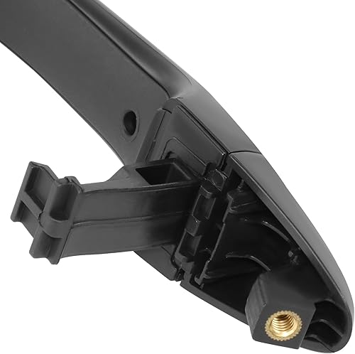 Miniatura 4 de DNA MOTORING Manija de puerta exterior delantera derecha compatible con Kia Forte  Forte5 14-18, 14-16 Koup, con cerradura y cromo negro,