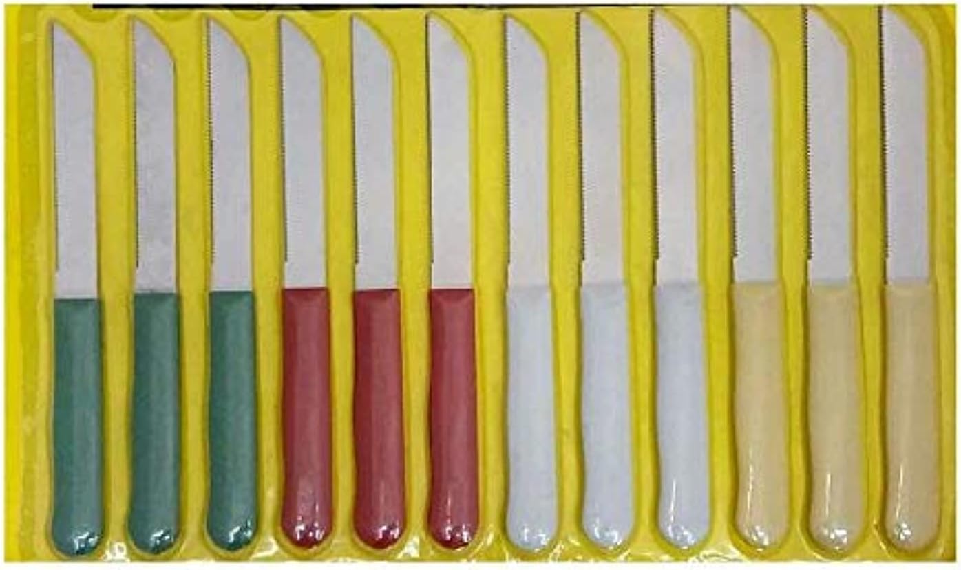 Stainless Steel Kitchen Knives Set (12 Pieces)