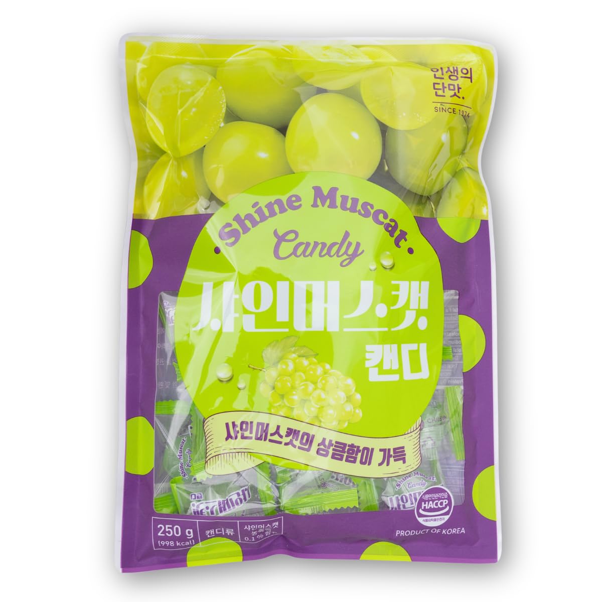 Amazon.com: Korean Shine Muscat Grape Hard Candy, 8.8 oz | shine