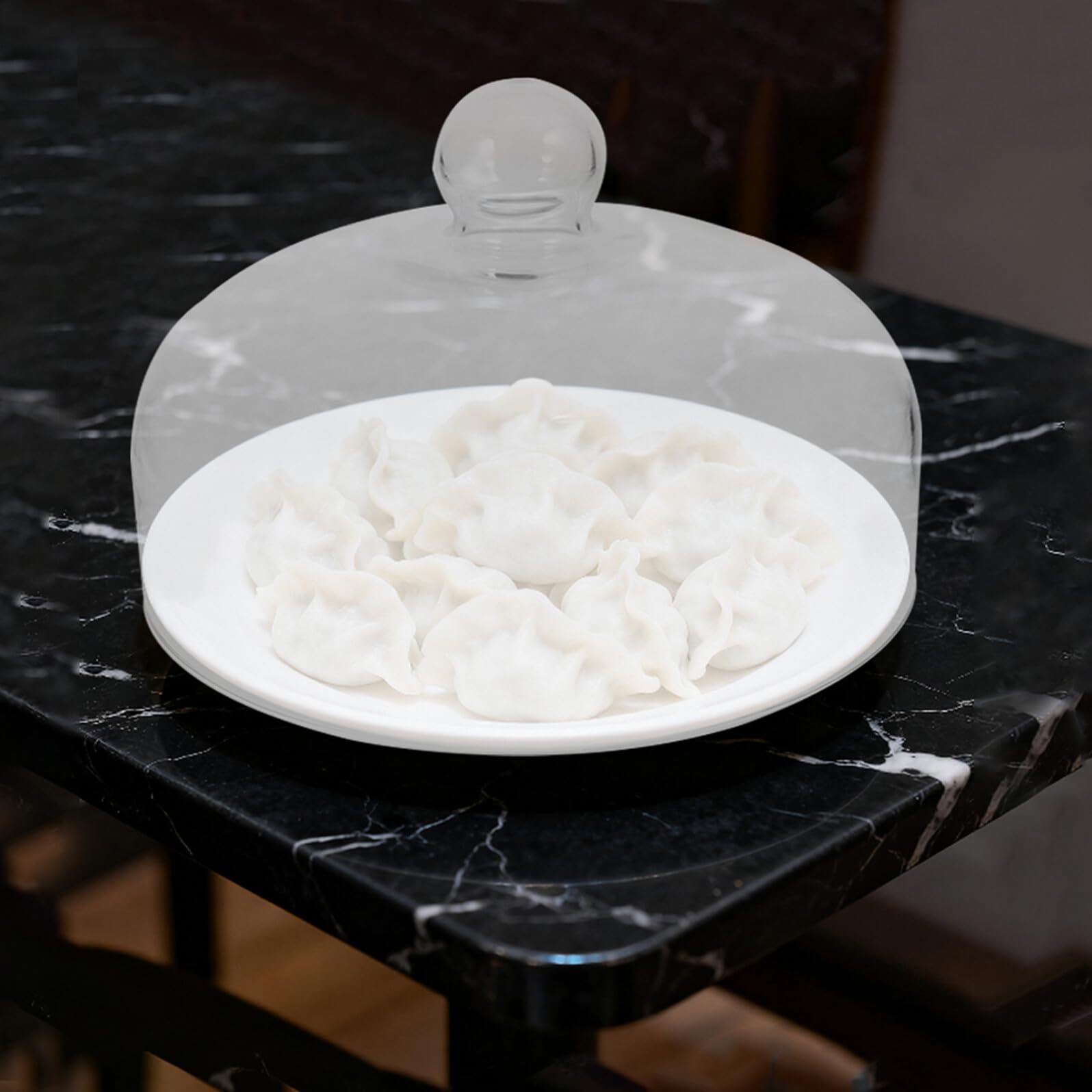 Hohopeti Antisalpicaduras para Microondas de Vidrio Tapa Transparente Resistente Altas Temperaturas Fácil de Limpiar y Reutilizable Cubierta para Cocina