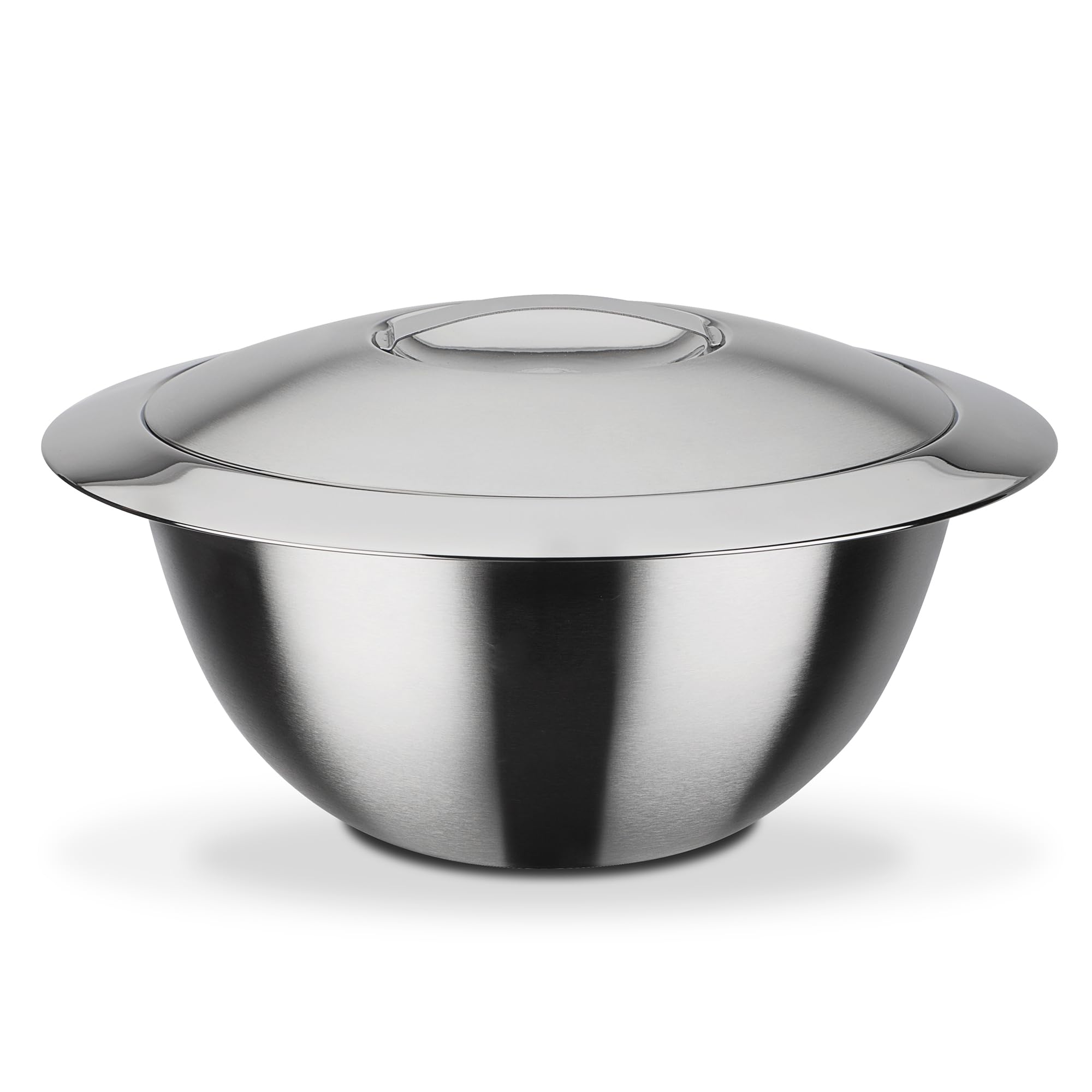 GSW 552394 Thermoschüssel mit Deckel, Edelstahl rostfrei - ⌀22 cm, Silber
