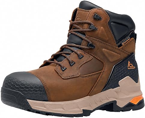 ACE Work Boots Redrock Womens Industrial Boots Brown