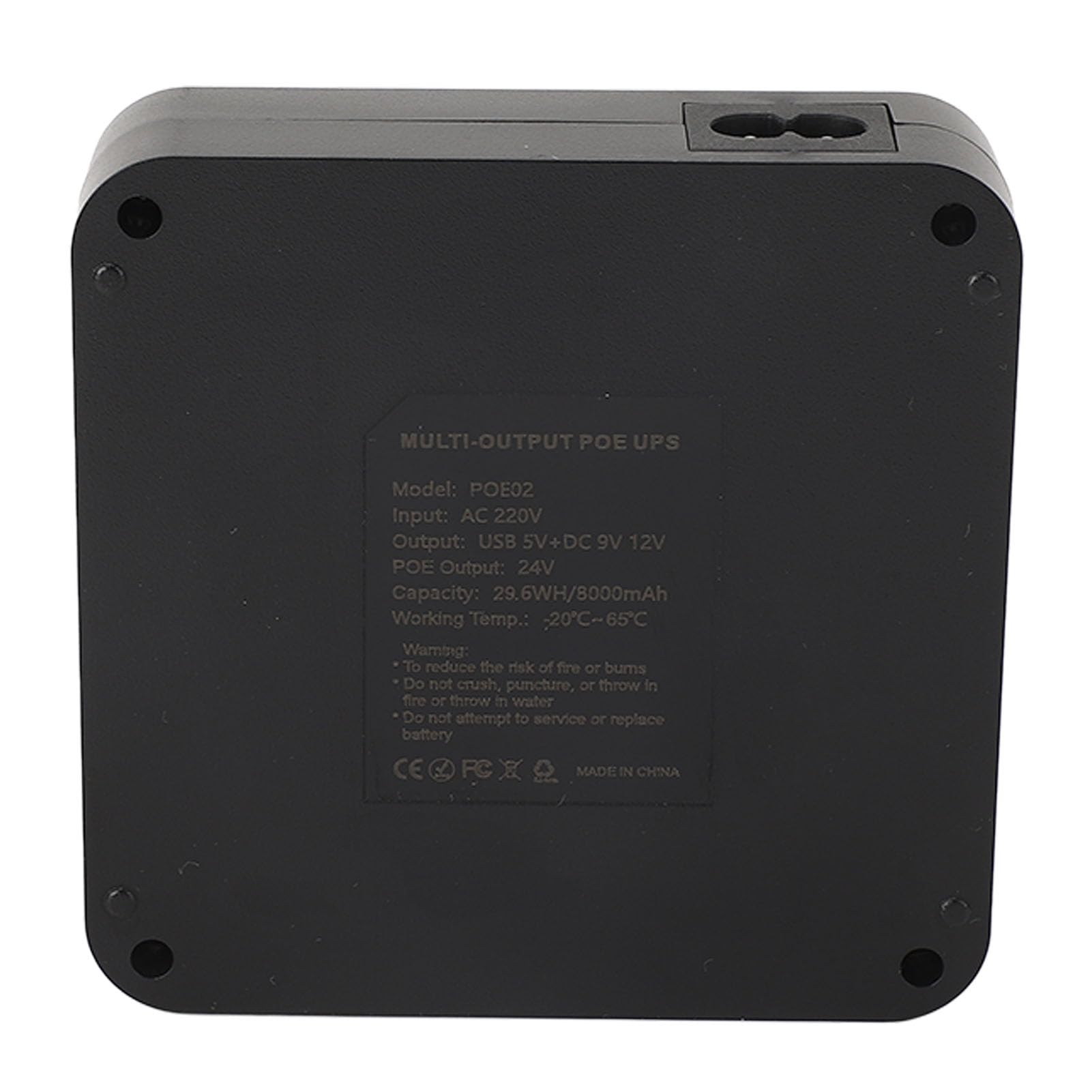 Mini Batterie De Secours UPS 5 V 9 V 12 V 48 V Port POE 9000 MAh 18 Wh Batterie Grande Capacité Port USB pour Modem Routeur Caméra (Prise UE)