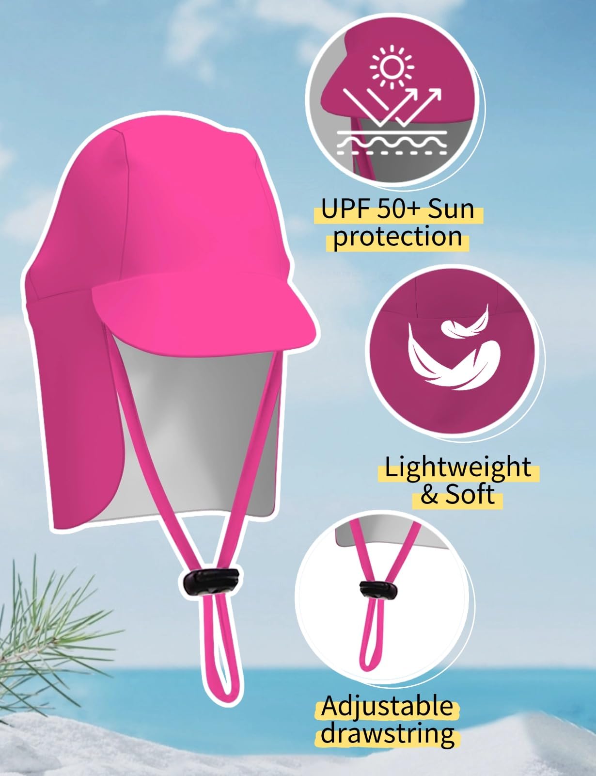 weVSwe Maillot de bain anti-UV pour bébé avec chapeau de soleil, UPF 50+, fermeture éclair, une pièce, pour enfants de 0 à 3 ans