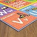 KC Cubs 8x10 ABC Alphabet Animal Sounds Rug – Educational Non-Slip Carpet Play Mat for Kids, Toddlers, Nursery, Classroom, Playroom, Baby, Daycare