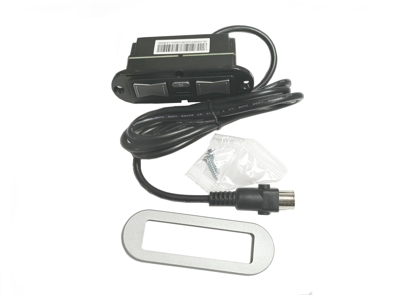 FR Silver Butterfly Two Motor Switch Left Facing with USB