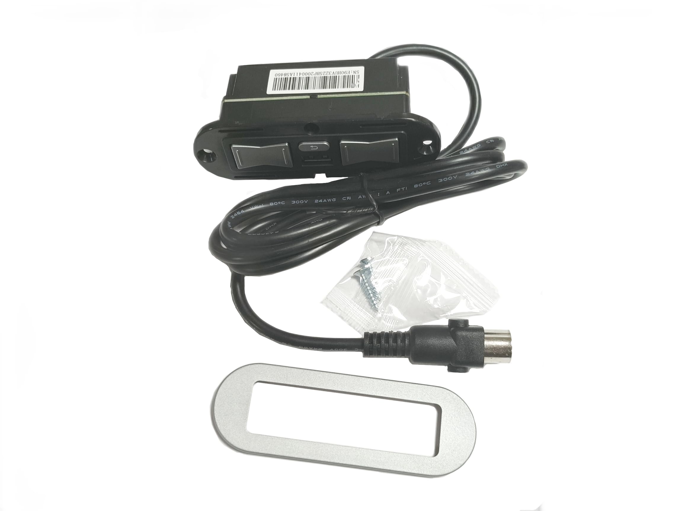 FR Silver Butterfly Two Motor Switch Left Facing with USB