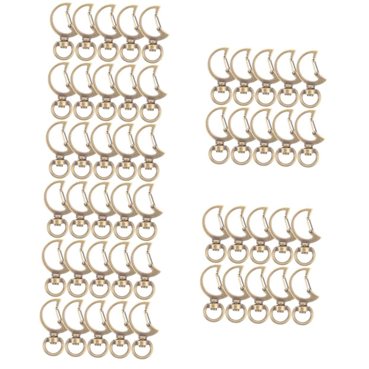 ARTIBETTER 5 Set Portachiavi Con Moschettone Girevole Per Fai Da Te Accessori Ciondolo Per Borse E Crafting Resistente E Pratico Non Deforma Per Creazioni Uniche 10 Pezzi*5