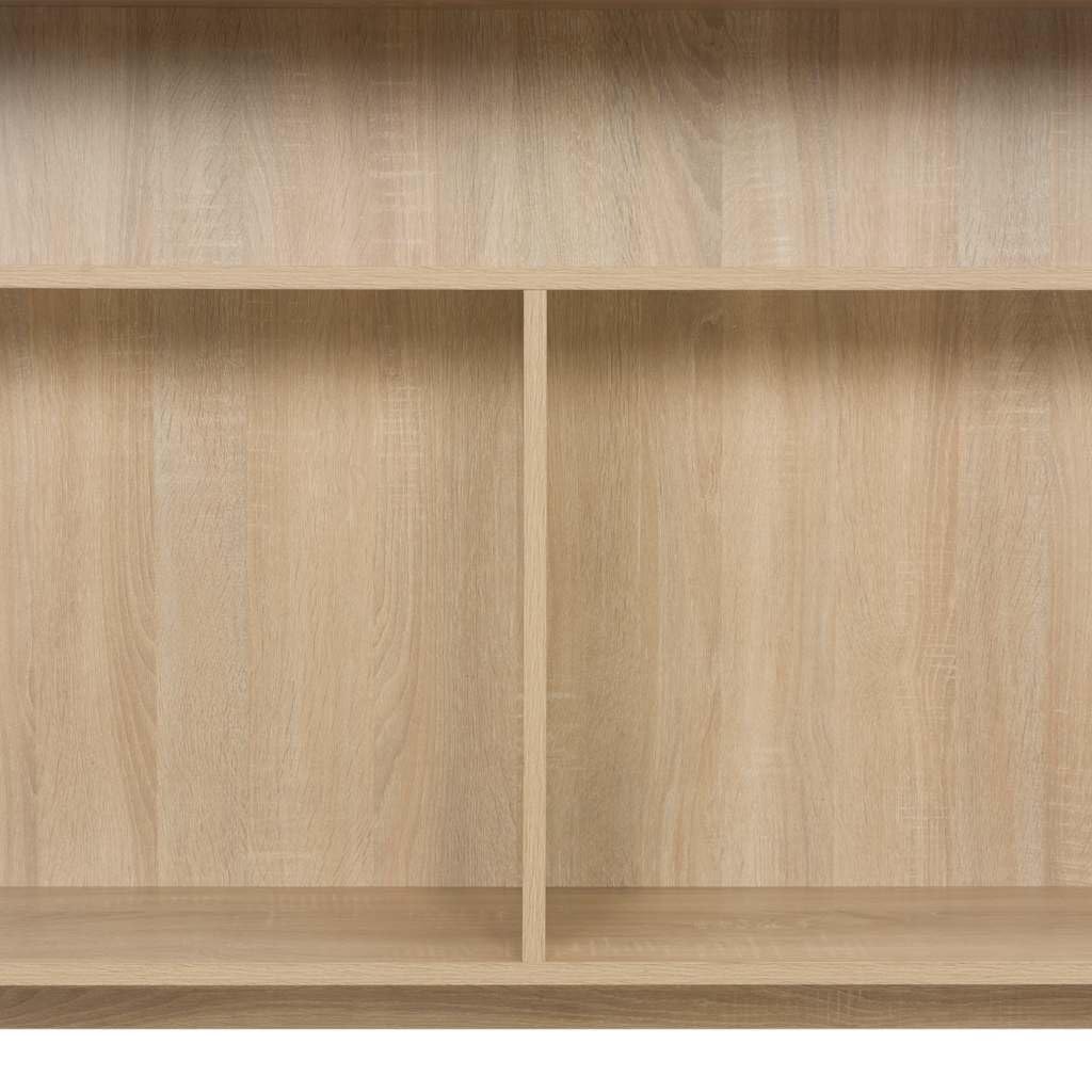 Tavolo da Bar Rovere in Legno Multistrato 138x40x120 cm | Consolle alta salvaspazio con tavolo interno estraibile e ruote, ideale per arredare cucina o soggiorno.