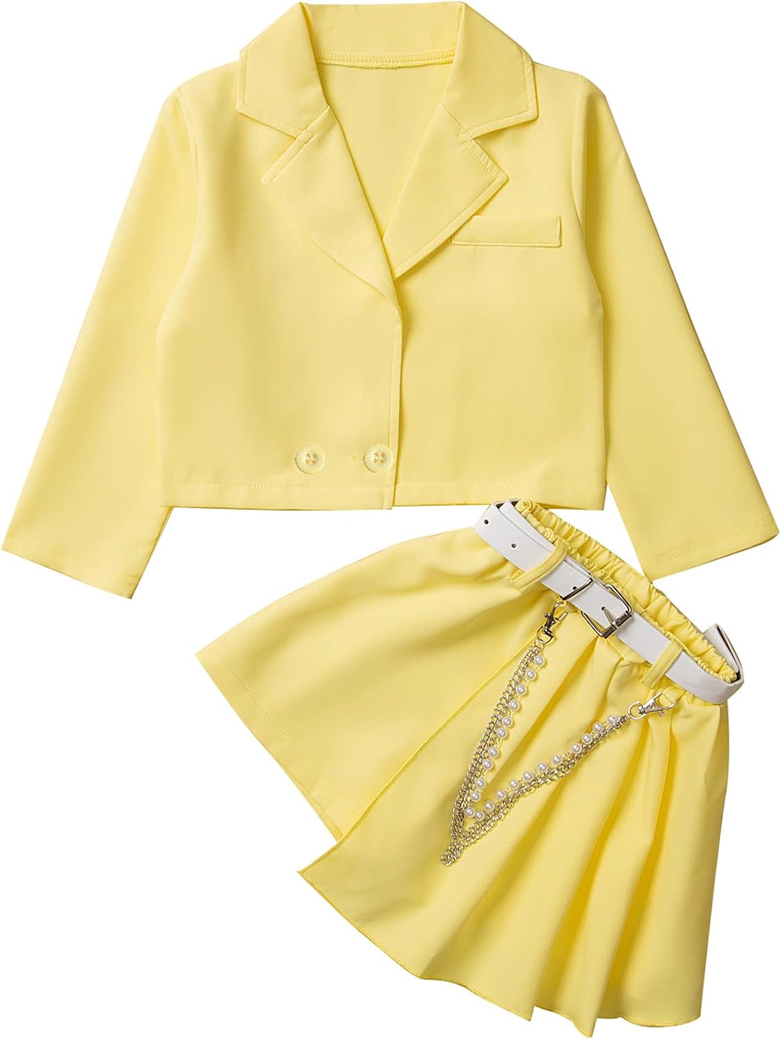 Legou Girls Suit Suit 2-piece Bright Coat