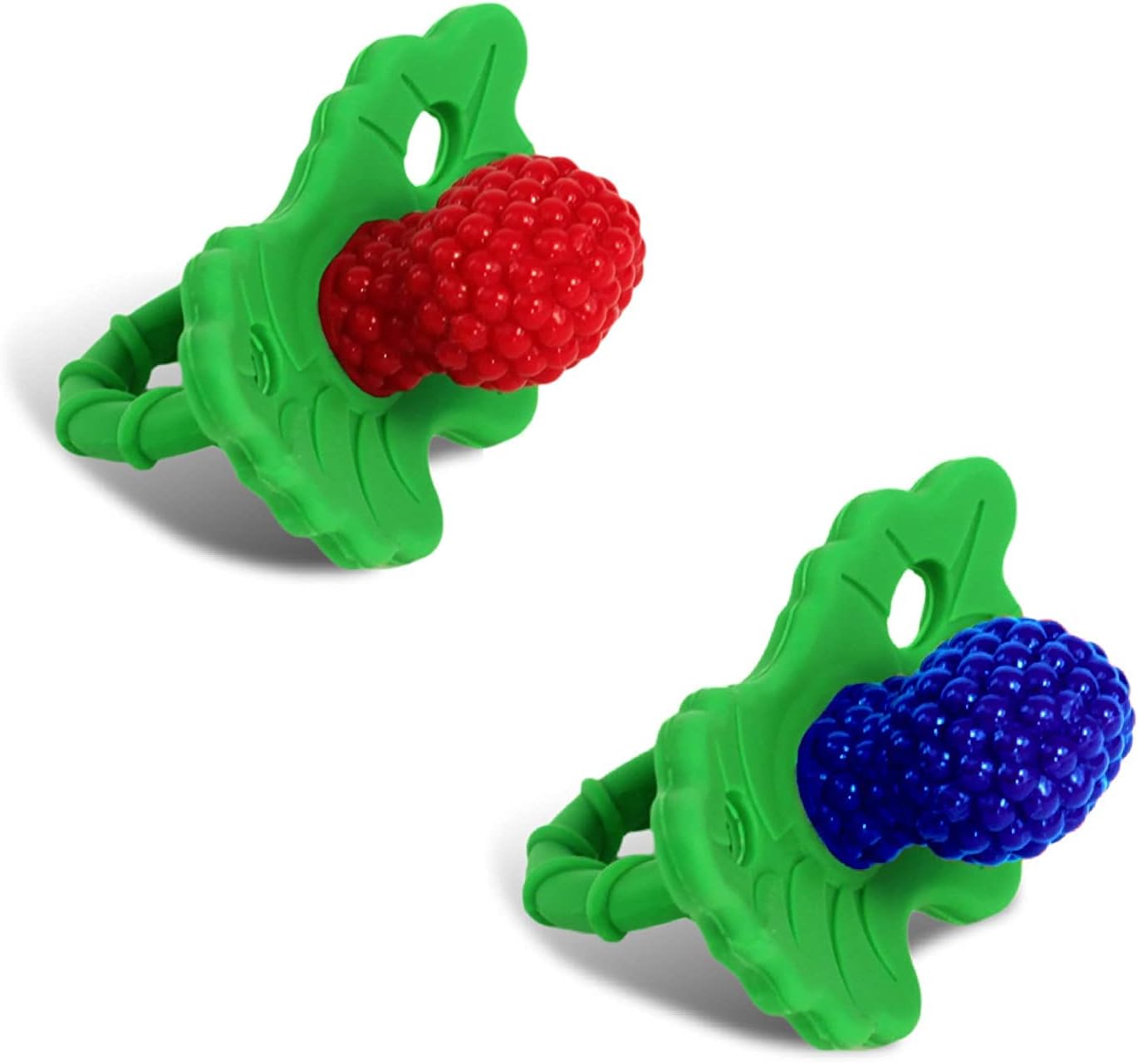 Razbaby Raz-Berry silicone Teethers Double Pack Both Colors in One Package. by Razbaby [並行輸入品]