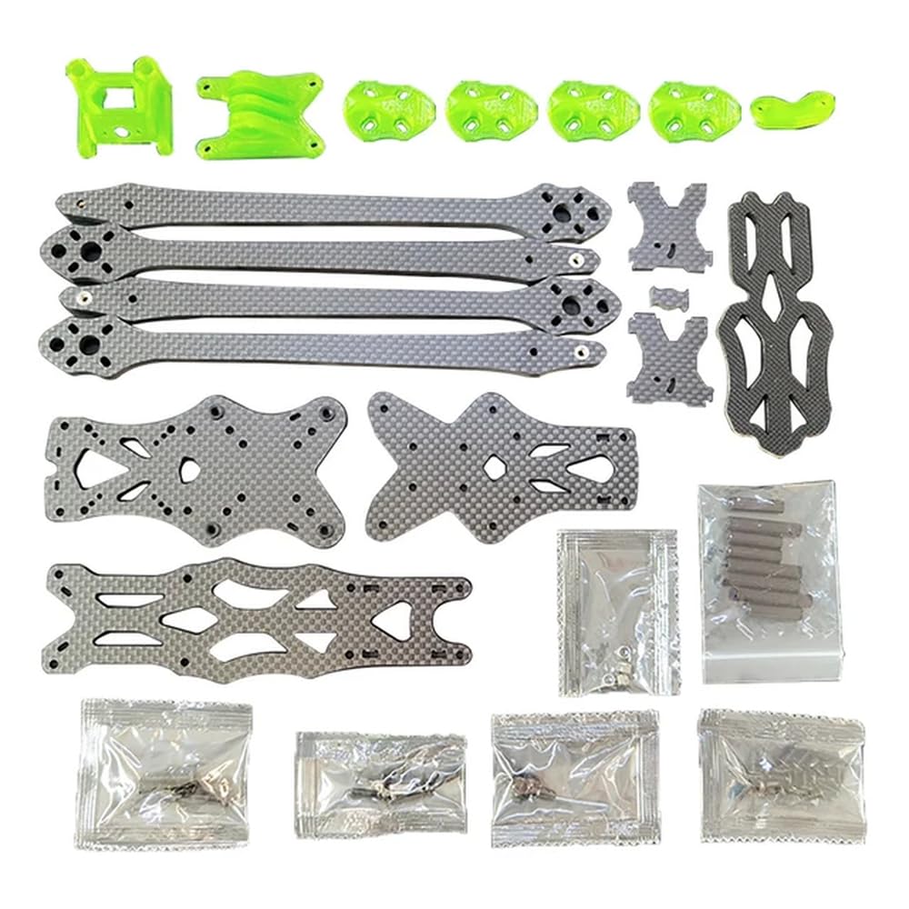 FPV Drone HD versione 7" 315 mm kit telaio in fibra di carbonio quadrirotore fai da te compatibile con racing e freestyle compatibile con vari accessori TH0073 (HD 7" Plus)