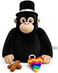 Purple Monkey Plush Jouet – Animal moelleux pour les enfants et les amoureux de peluche, Cadeau mignon en peluche de singe pour les garçons et les filles, Anniversaire & Cadeaux de vacances