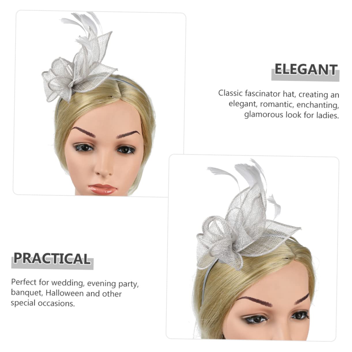VALICLUD 5stücke Fascinator Haarreif Mit Kleinem Hut Für Tea Party Cocktail Und Besondere Anlässe Eleganter Haarschmuck Für Damen Und Mädchen Vielseitig Kombinierbar Und Bequem Zu