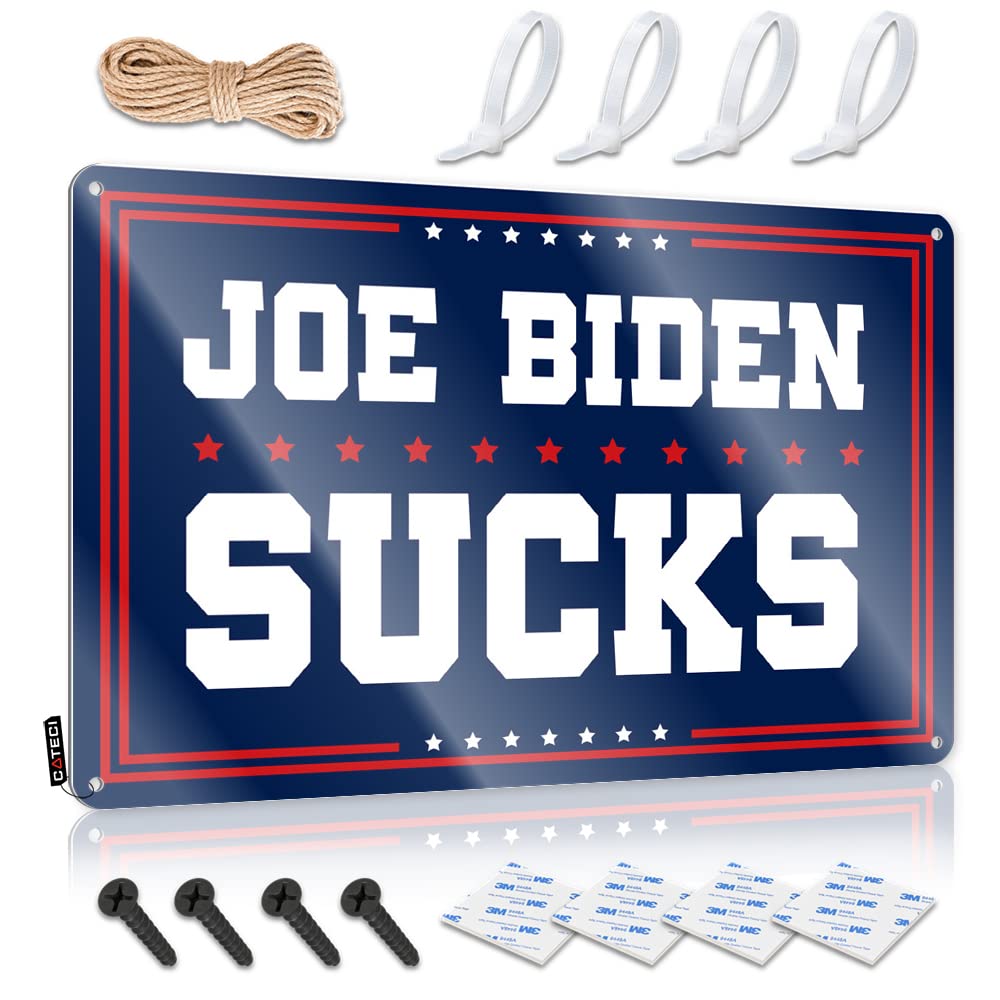 Tinsign Decorations Graduation Gift | Joe Biden Sucks Shabby Chic Scoreboard Decoration(20X30CM)