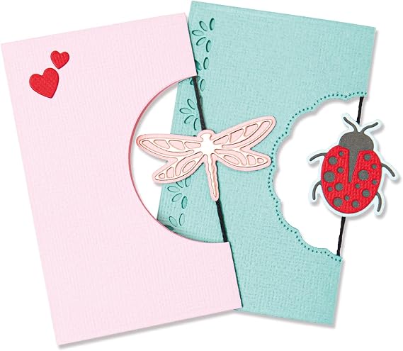 Sizzix Thinlits Die Set 16PK Summer Spinner Card by Lisa Jones | 665886 |Chapter 2 2022, Multicolor, One Size