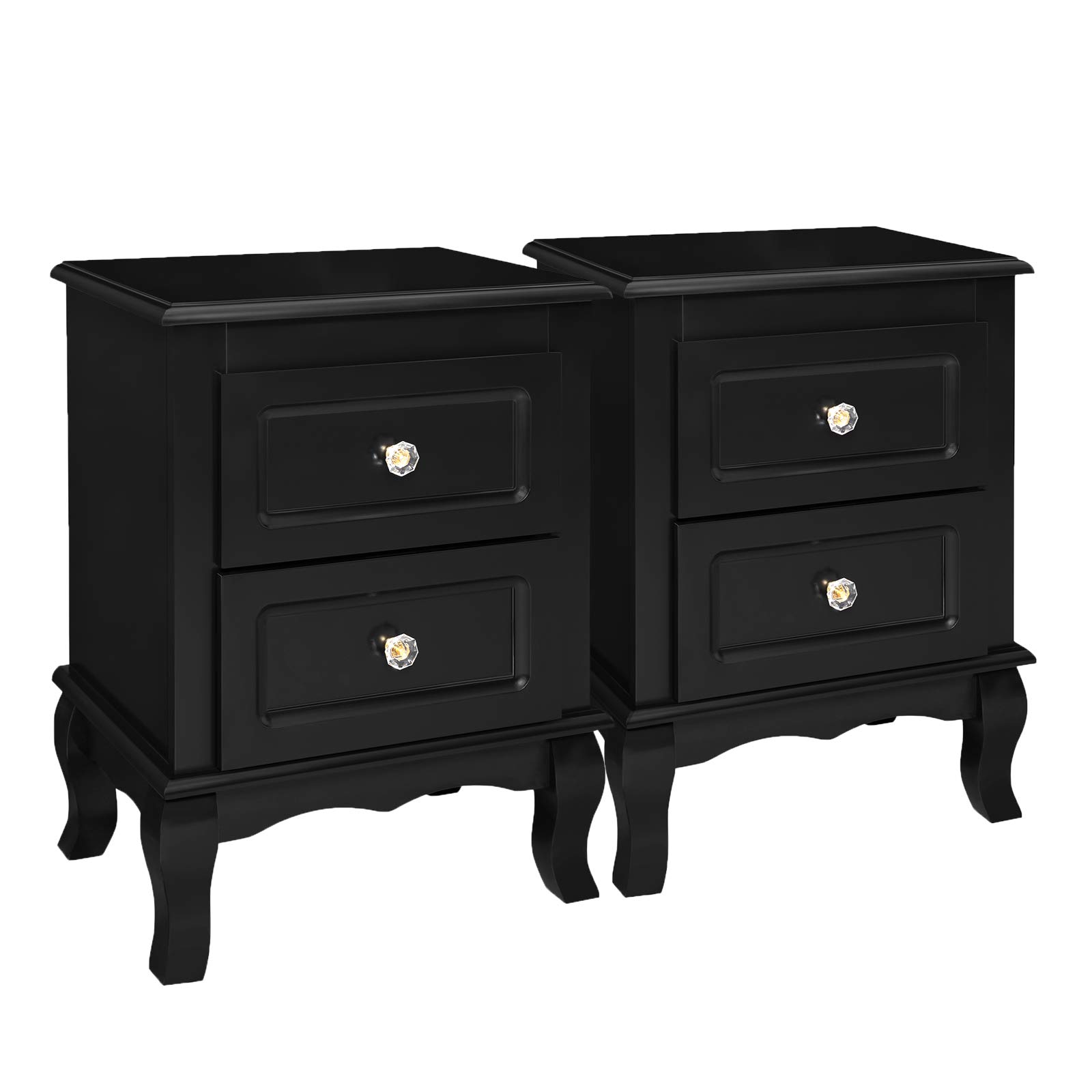 Buy SONGMICS 2 Bedside Tables, Bedside with 2 Drawers, Wooden