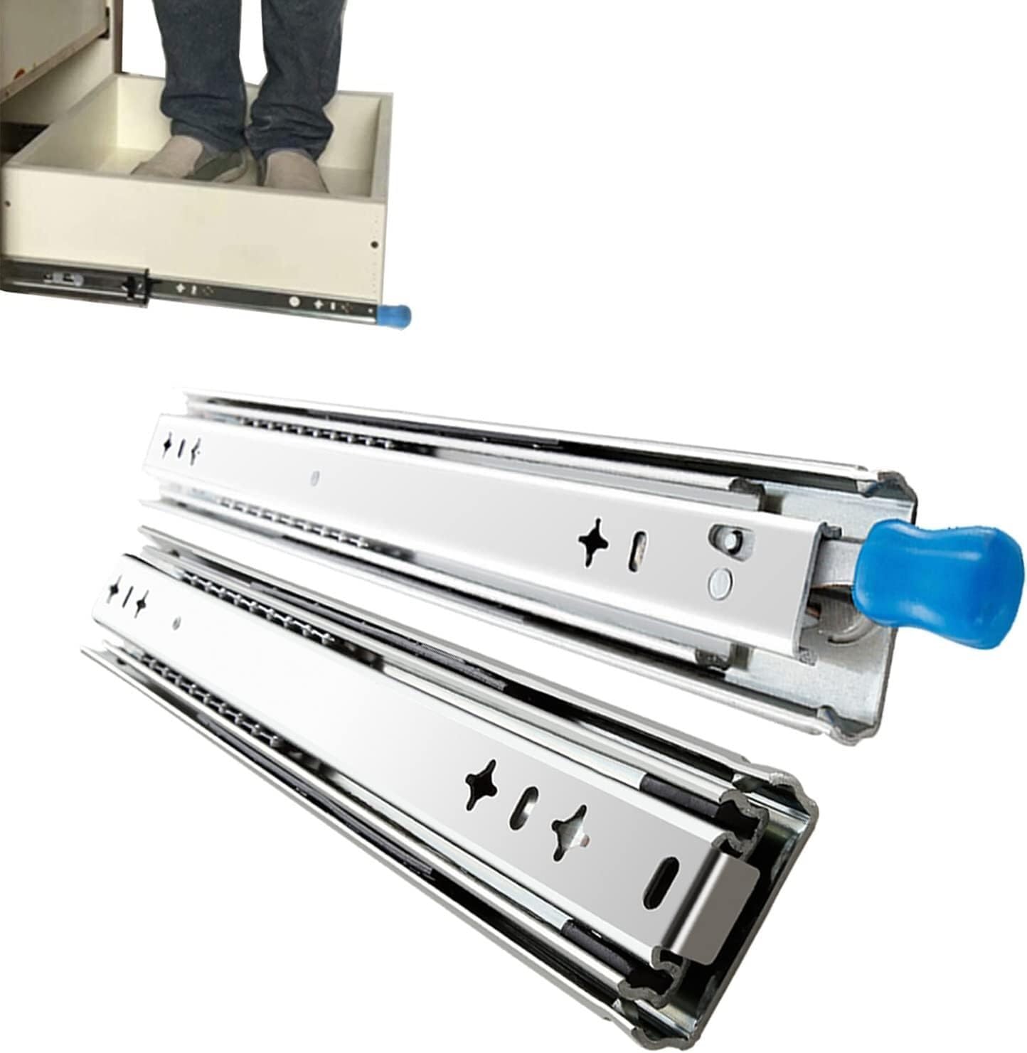 Rieles extraíbles de alta gama de 450mm para mobiliario premium y hardware profesional