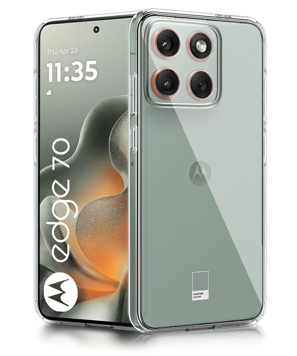 WOW IMAGINE Transparent Back Cover Case for Motorola Moto Edge 70 5G 2025 | Raised Bumps for Full Device & Camera Protection Shockproof TPU Silicone Back Case Mobile Cover – Transparent WOW IMAGINE Transparent Back Cover Case for Motorola Moto Edge 70 5G 2025 | Raised Bumps for Full Device & Camera Protection Shockproof TPU Silicone Back Case Mobile Cover – Transparent