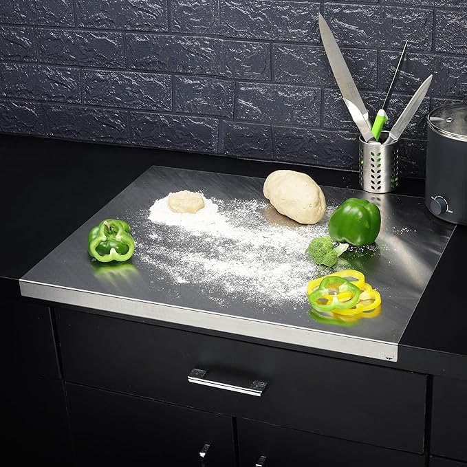 Image of Stainless Steel Chopping Board for Kitchen,Fruit and Vegetable Cutting & Chopping Board (Counter Top)