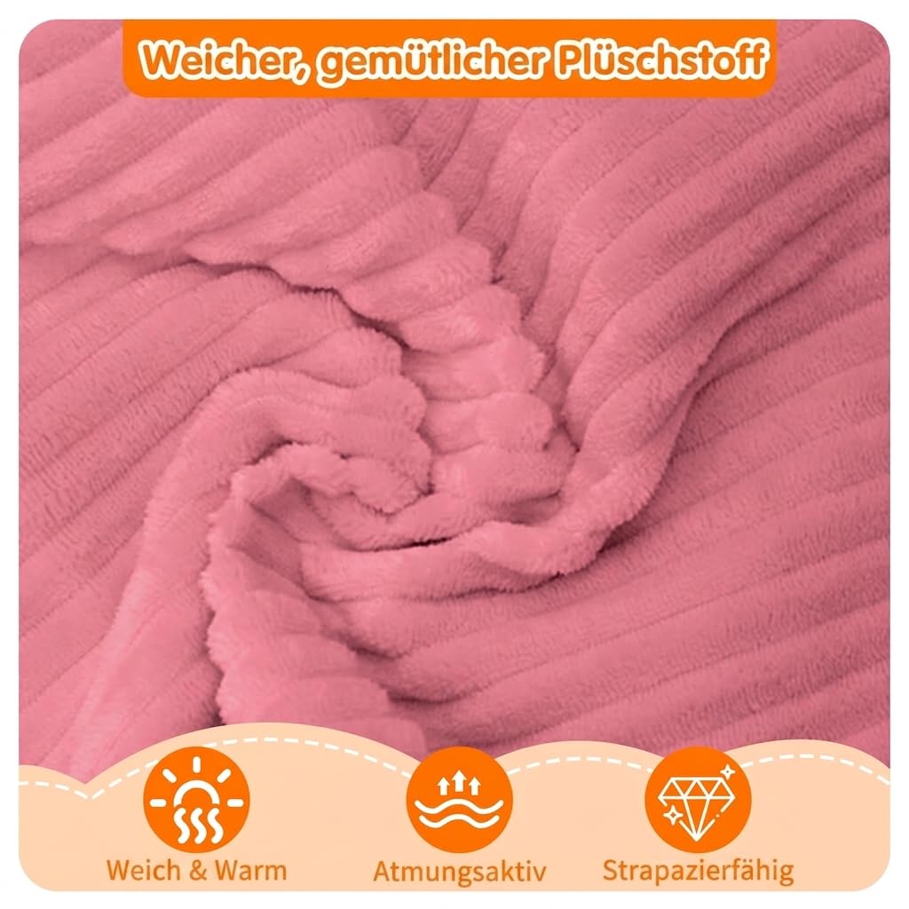 MeMoreCool Fancy Spielsofa für Kinder Cord– 10-teilige modulare Kindercouch Kindersofa Cord für das Spielzimmer, umwandelbare Kleinkindersitzgruppe, Schaumstoff Bausteine für Kinderzimmer, Rosa