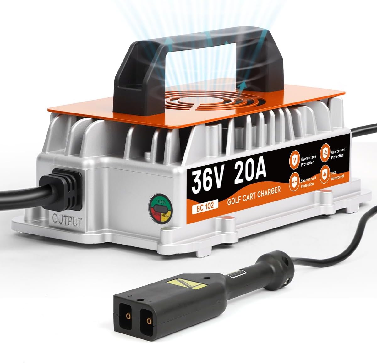 Amazon.com: 36 Volt Golf Cart Battery Charger for TXT EZGO Golf Cart ...