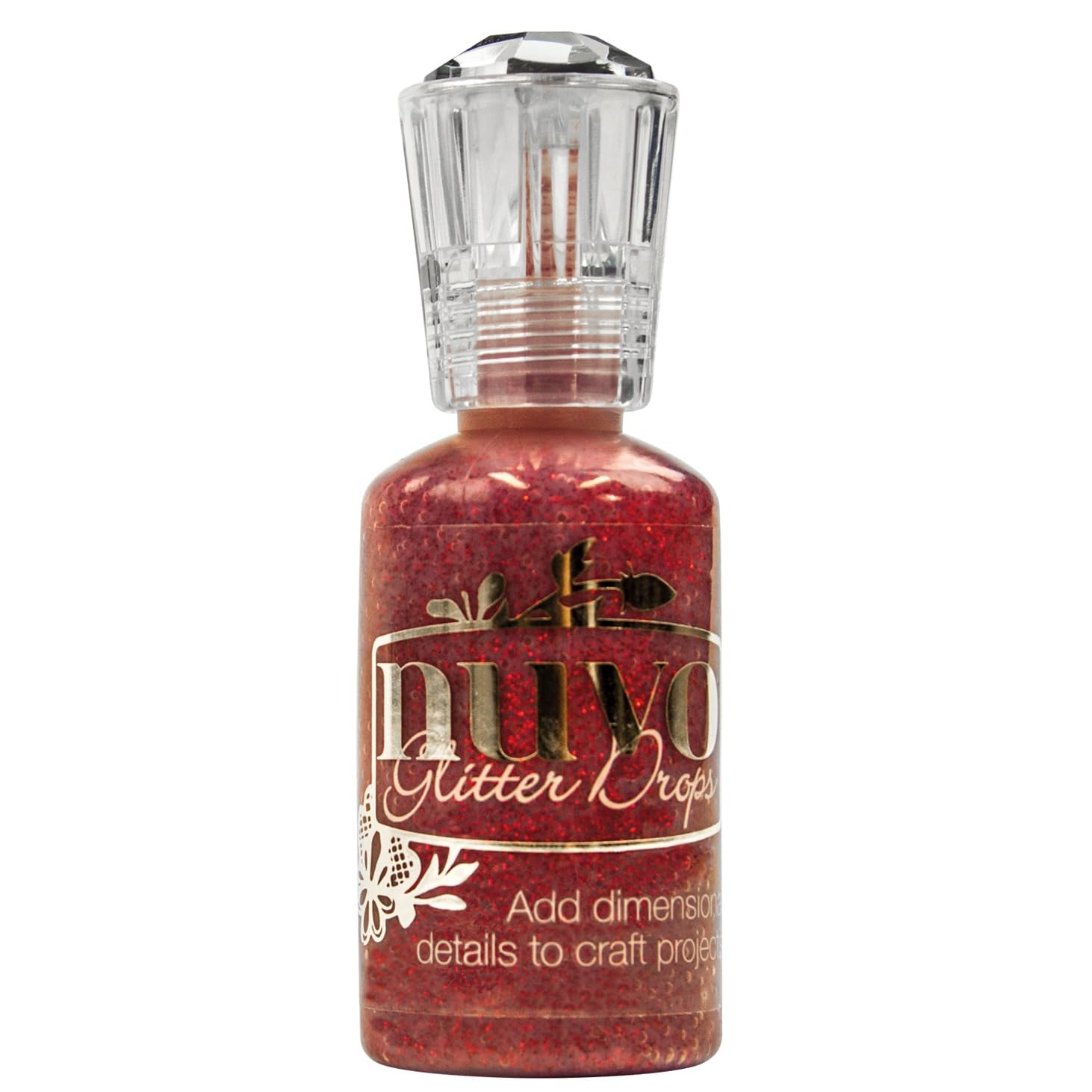 Tonic Studios Nuvo Glitter Drops 1.1Oz-Ruby Slipper, Ruby Slipper