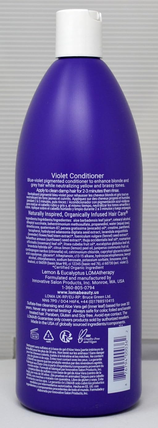 Loma Violet Conditioner 33 ounce (Sulfate, Paraben and Gluten FREE)