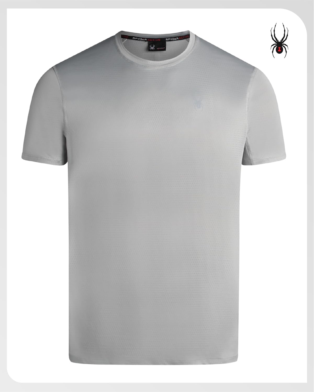 Spyder Mens Active Shirts - Quick Dry UPF 30 Short Sleeve Mens Shirts Athletic Performance Gym Workout Shirts for Men - Image 5