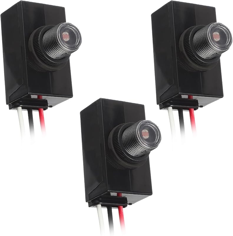 Dusk to Dawn Sensor for Outdoor Lighting 120-277V Photoelectric Switch Photocell Light Sensor Hardwired Post Eye Light Suitable