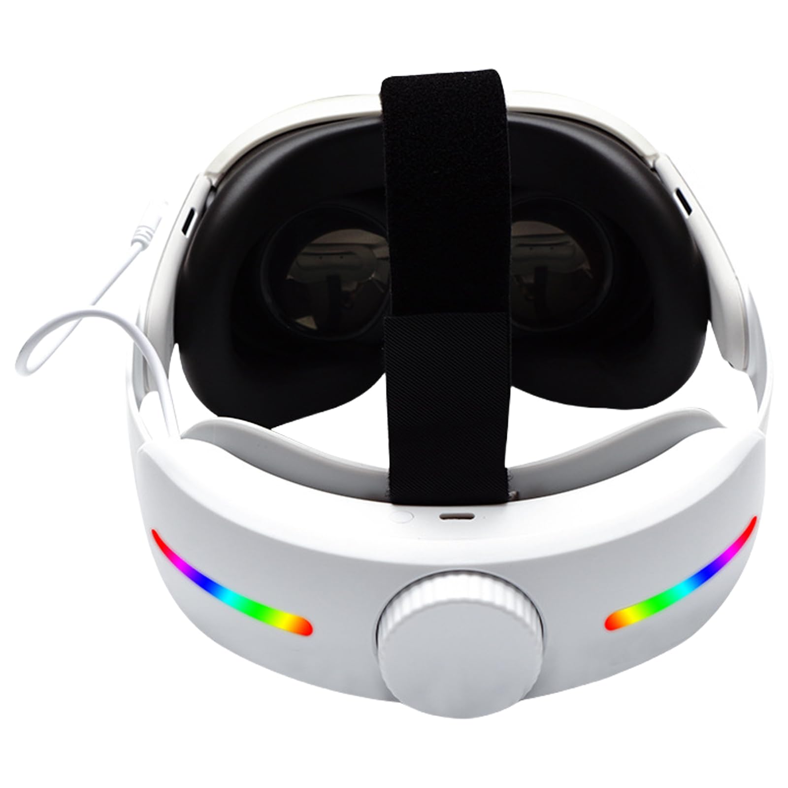 Correa para la cabeza de respaldo de batería para gafas de realidad virtual, cómoda, ajustable, 4000 mAh, accesorio de alimentación con luz LED