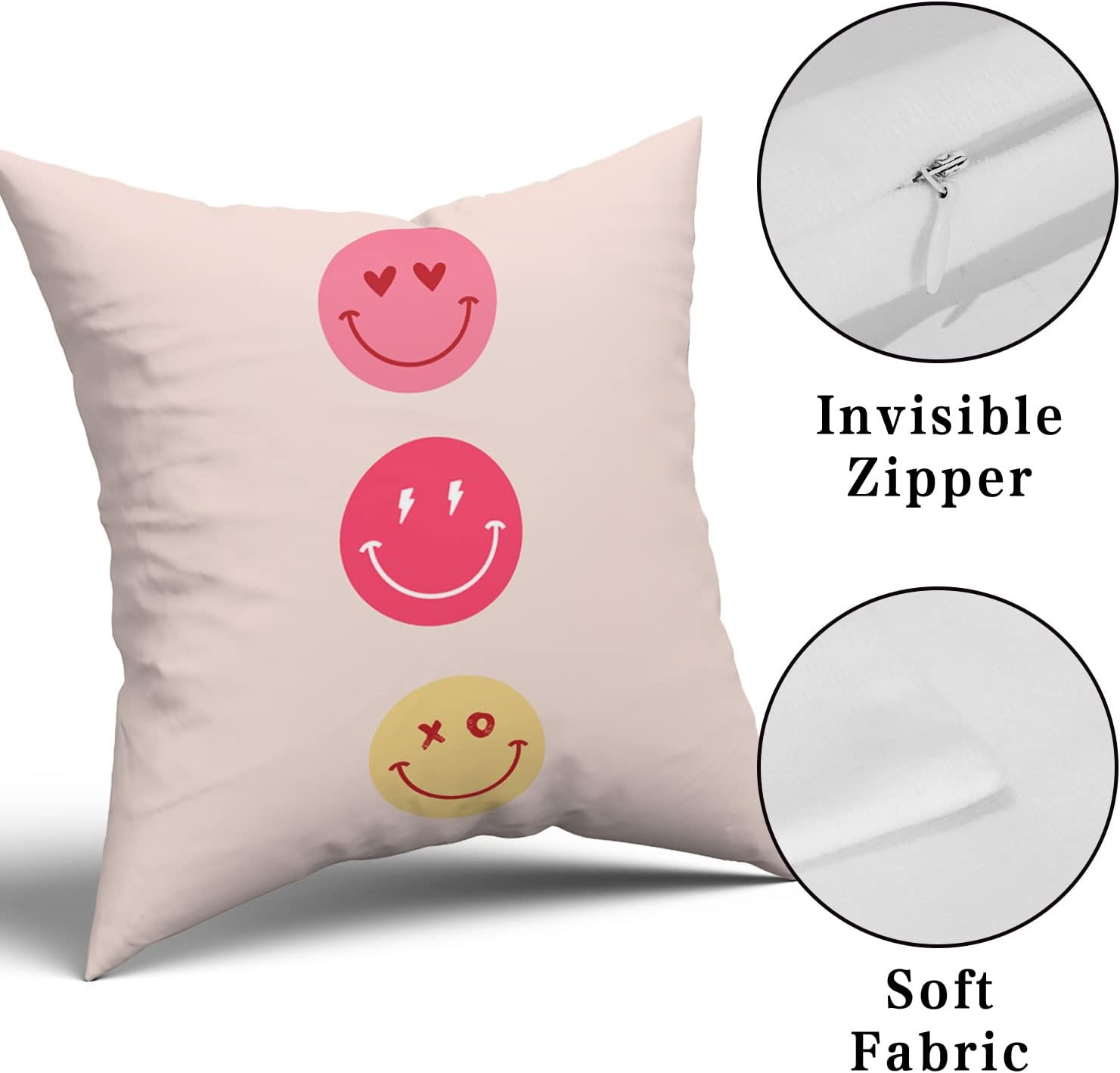 Juego De 2 Fundas De Almohada Mezcla Algodón 45x45 Cm Café | Meses Sin Interés