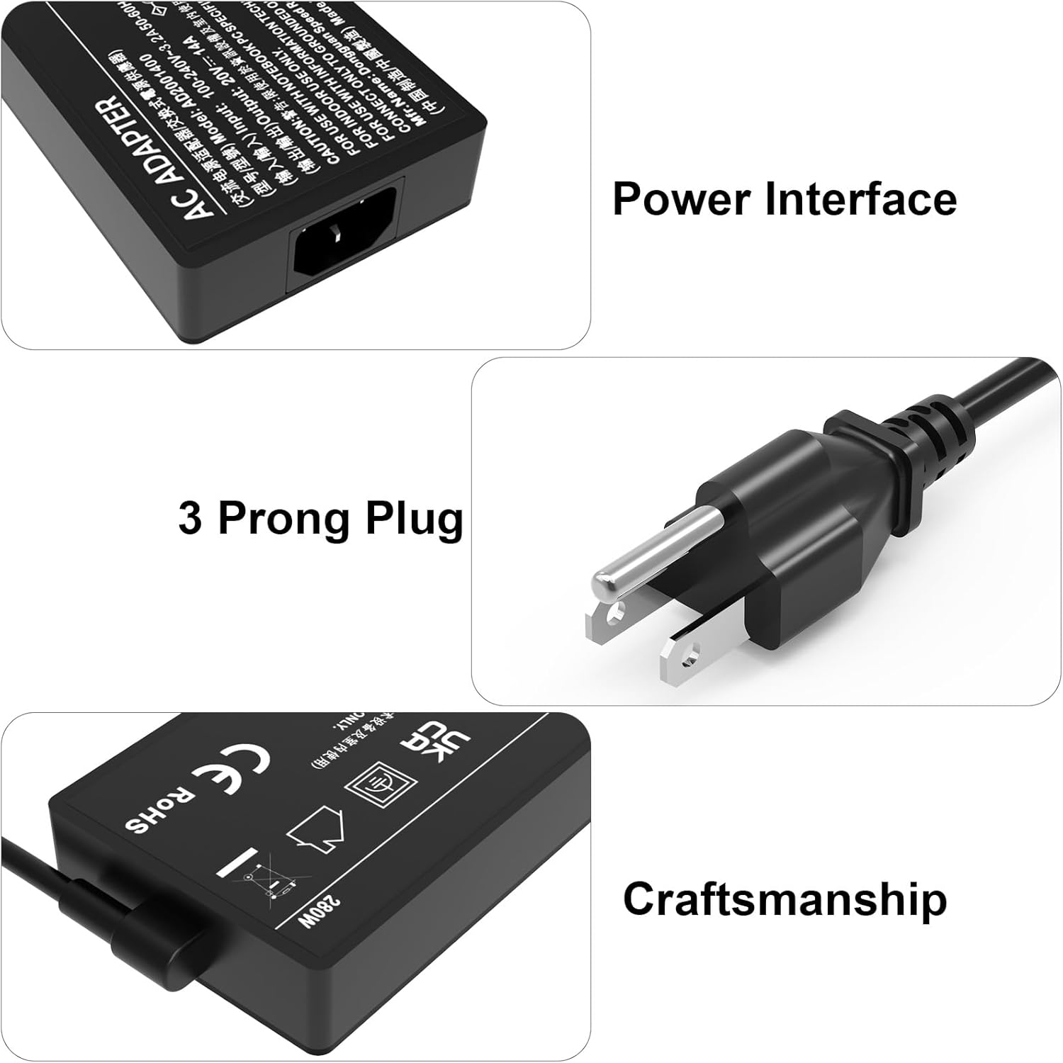 New 280W 20V 14A AC Adapter for ASUS ROG Strix Scar 17 16 15 Power Supply ROG Strix G16 G17 G18 G15 G614 G713 G513 G814 Laptop Charger