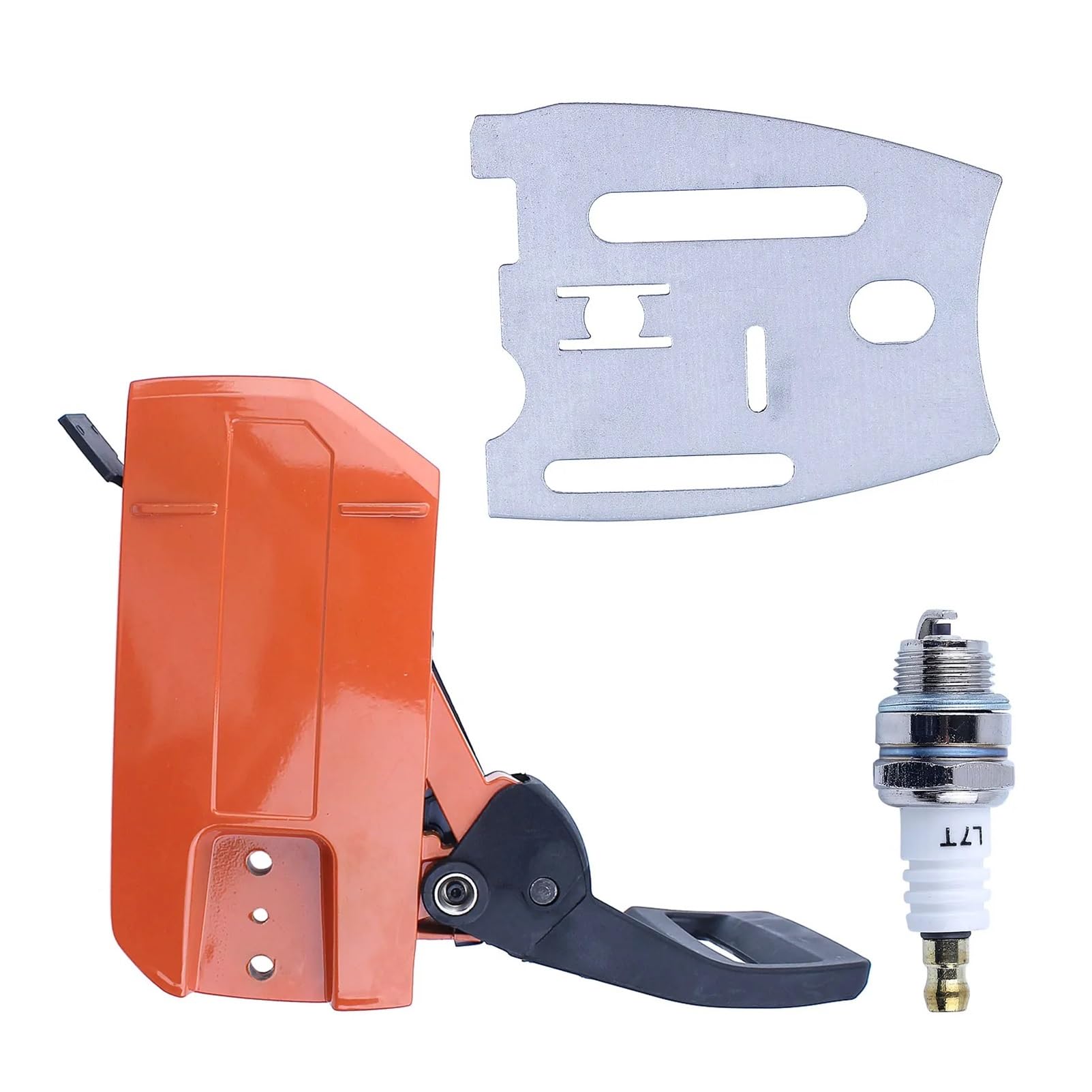 Kit de Placa de Barra Protectora de manija de Cubierta Lateral de Freno de Cadena for Funda de buje de Motosierra 61 66 266 268 272