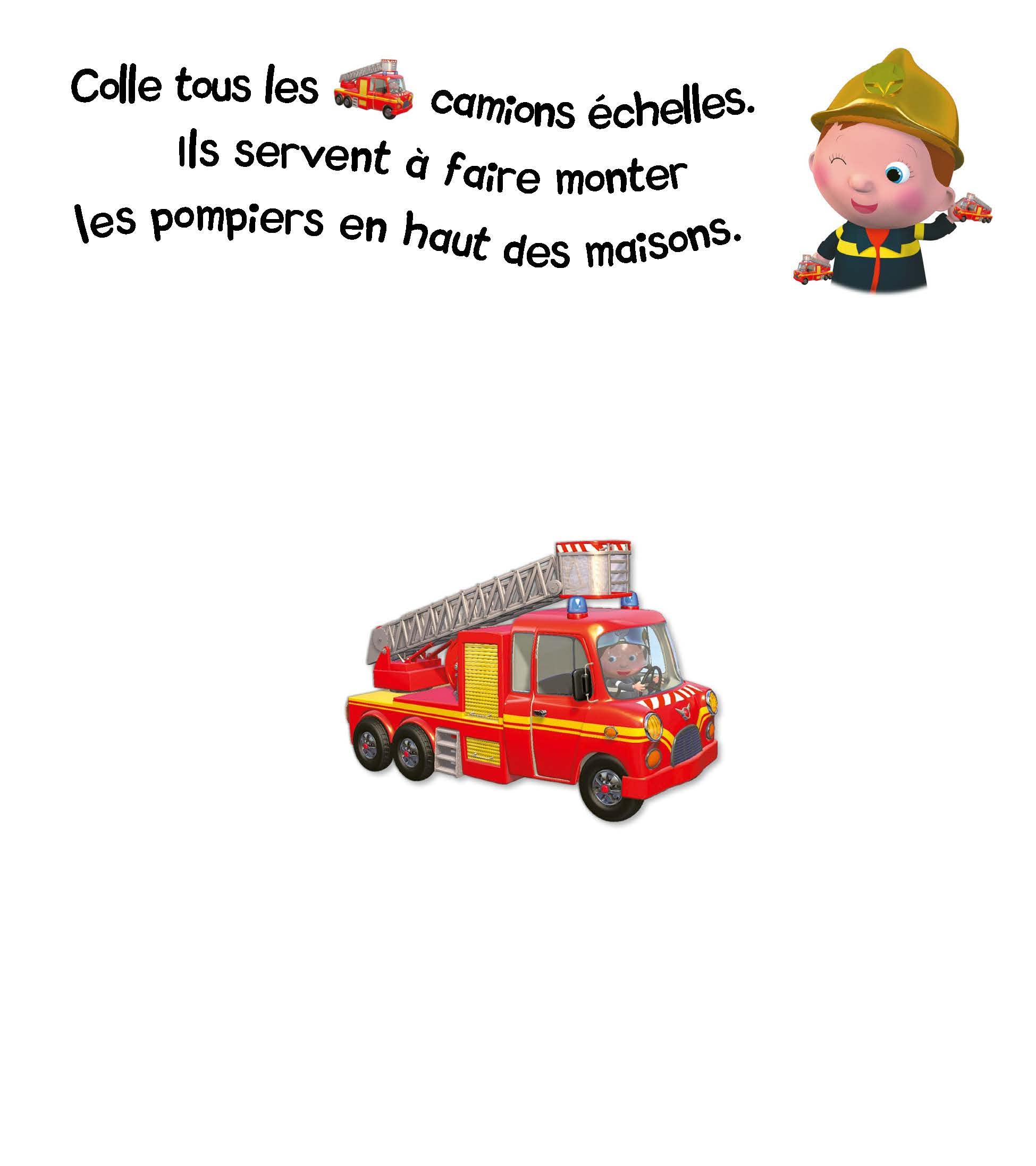 Mes premières gommettes P'tits véhicules - Les pompiers
