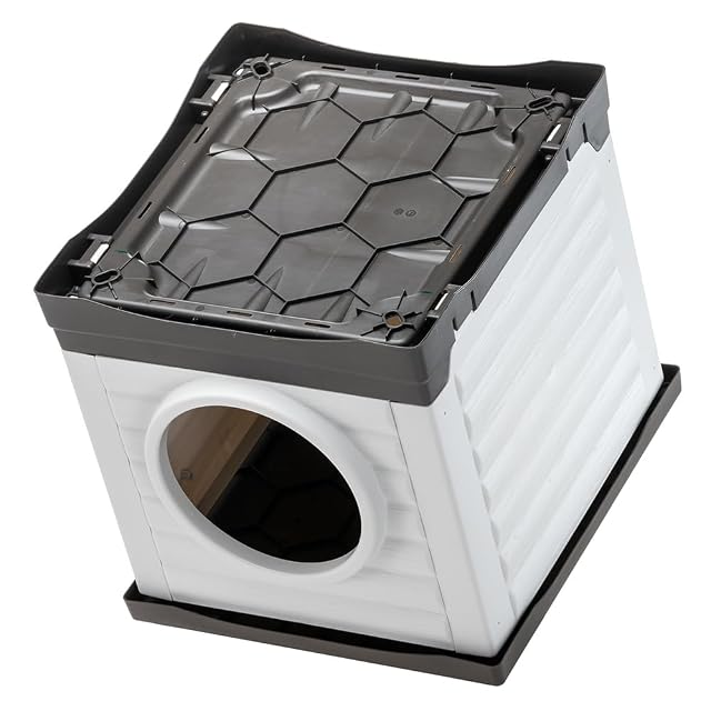 Foto 4 de 4 de Ferplast - Caseta para Perros y Gatos Exterior - Conejera - Plástico Reciclado Resistente
