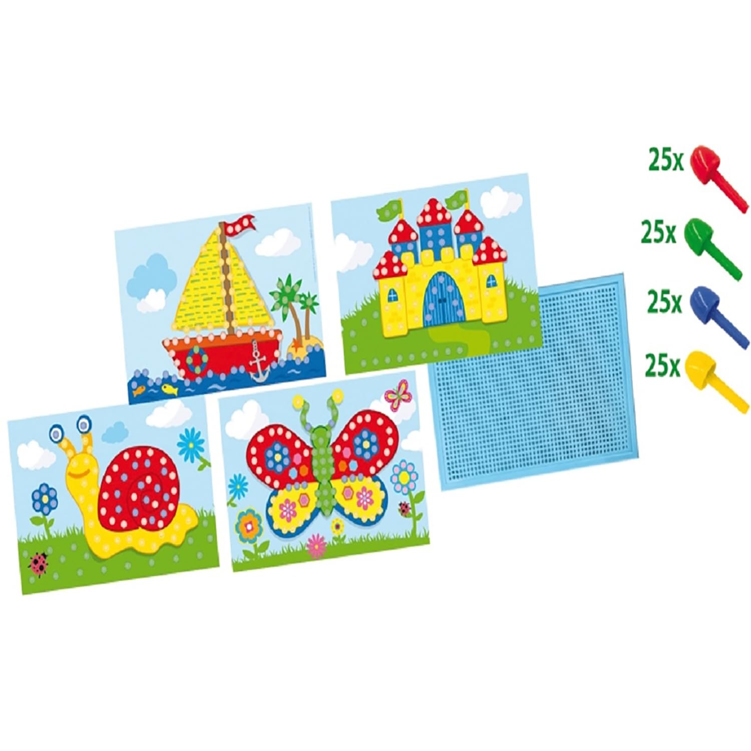 SES Creative 14898 Mosaic Board with Cards, Mixed, Mittel - Image 2