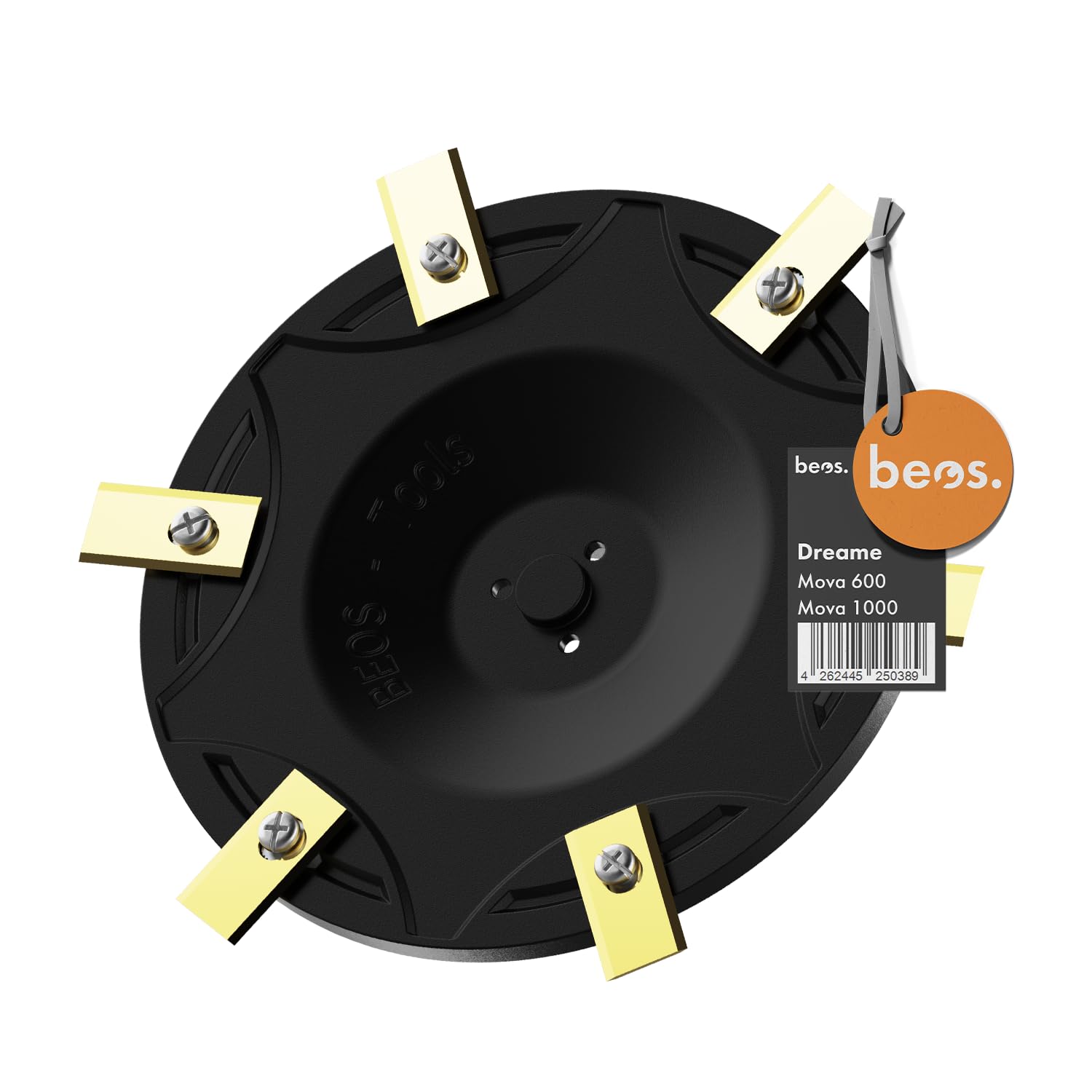 BEOS Premium Robotic Lawn Mower Tuning - Blade Disc for 6x Blades - For Dreame Mova, ViAX, LiDAX - Fiberglass-reinforced blade disc - Ø 170 mm - Made in Germany