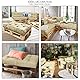 VOUNOT Palettenkissen Set für Indoor und Outdoor, Palettenpolster Wasserdicht Palettensofa, Sitzkissen 120x80, Rückenkissen 120x40, Beige