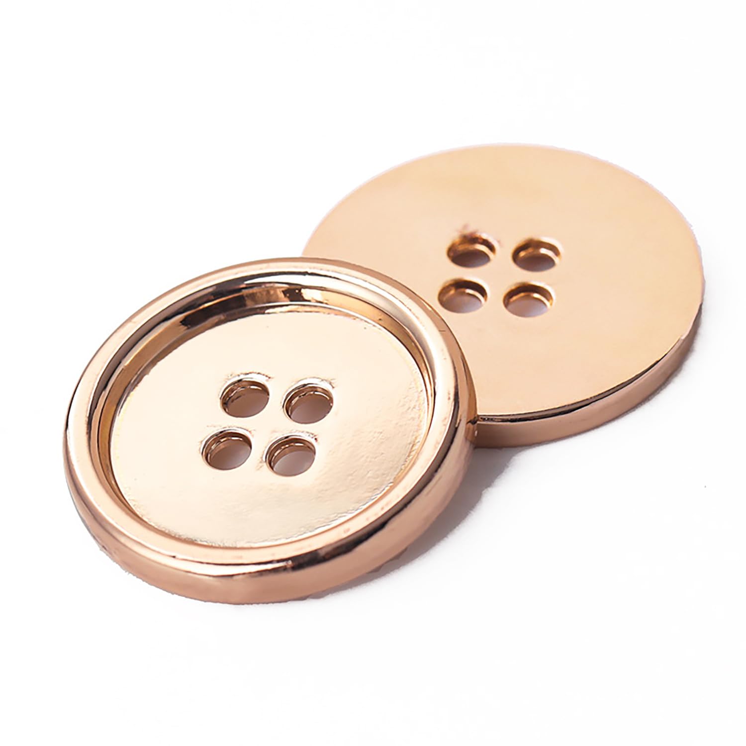 5 PCS Metal Buttons Suit Shirts Coats Sewing Round Retro 4-Hole Buttons for Clothes Decoration Handmaking