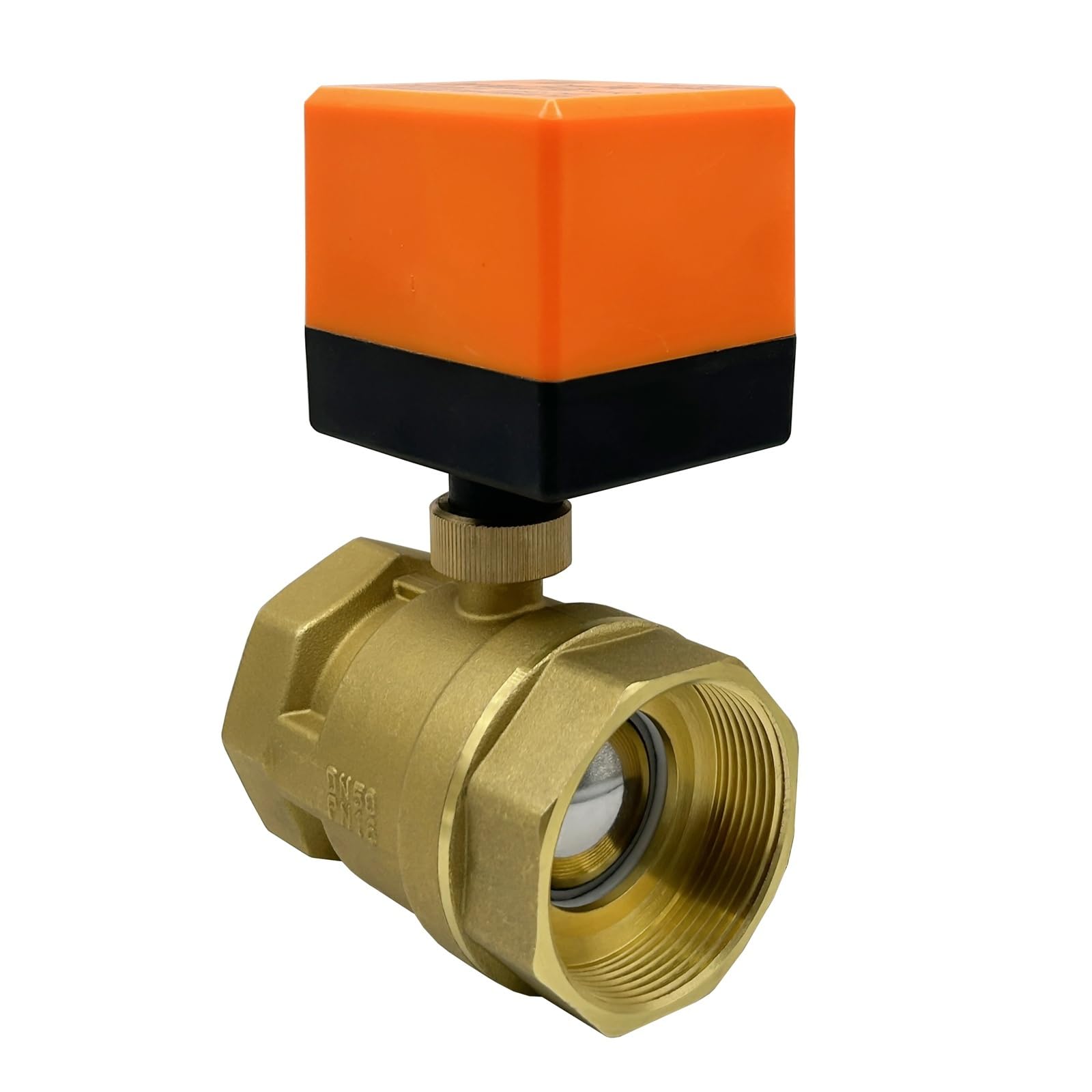 Vanne à boisseau sphérique motorisée 2 voies 12V 24V laiton pour chauffage eau
