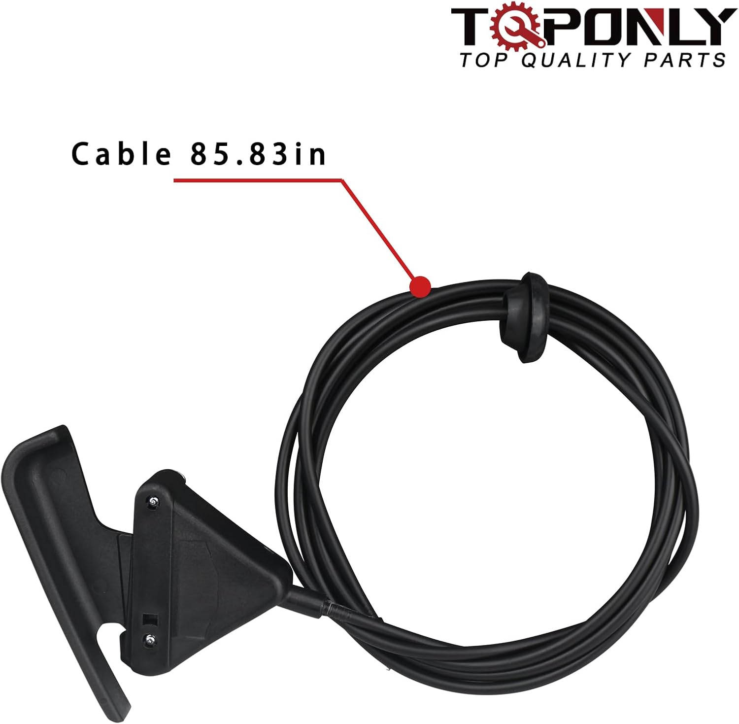 TQPONLY 912-201 Hood Release Cable & Pull Handle Compatible with 2006-2010 Dodge Ram 1500 2500 3500 4500 5500 Pickup Truck Replaces 55364471AA