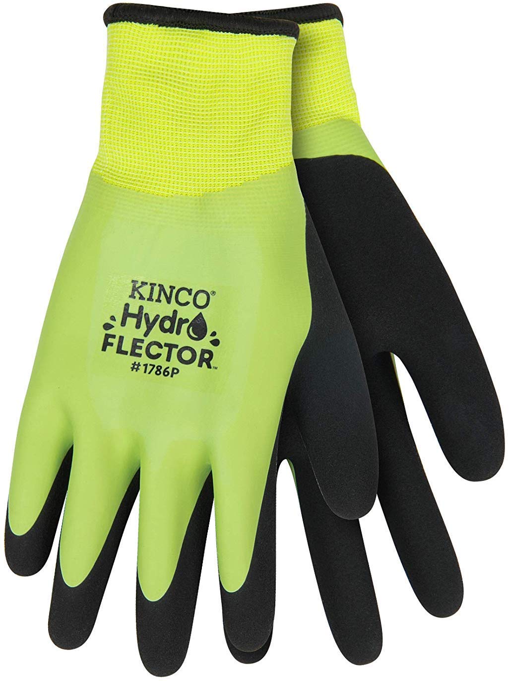 Kinco HydroFlector Waterproof Double Thermal Knit Shell & Double-Coated Latex Glove, X-Large, 6 Pair
