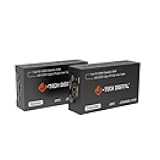 J-Tech Digital HDMI Extender 1080P 60Hz Over Single CAT 5e/6/7 PoC (Power Over Cable) up to 165ft, Deep Color EDID Copy Zero Signal Loss [JTD-HDEX-1PV2]
