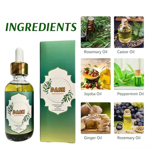 Miniatura 3 de Dash Aceite de crecimiento del cabello, aceite de romero avanzado para el crecimiento del cabello, mezcla única de aceite capilar para cabello seco