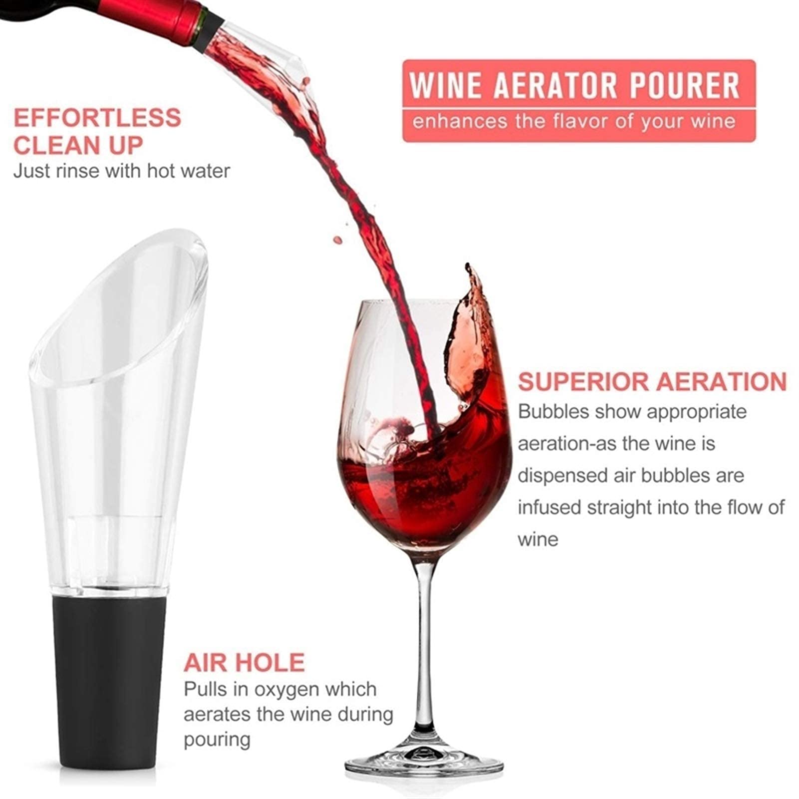 Weinöffner Set 5 in 1 Weinflaschenöffner Kit Manueller Weinöffner Korkenzieher Set - mit Folienschneider und Ersatz
