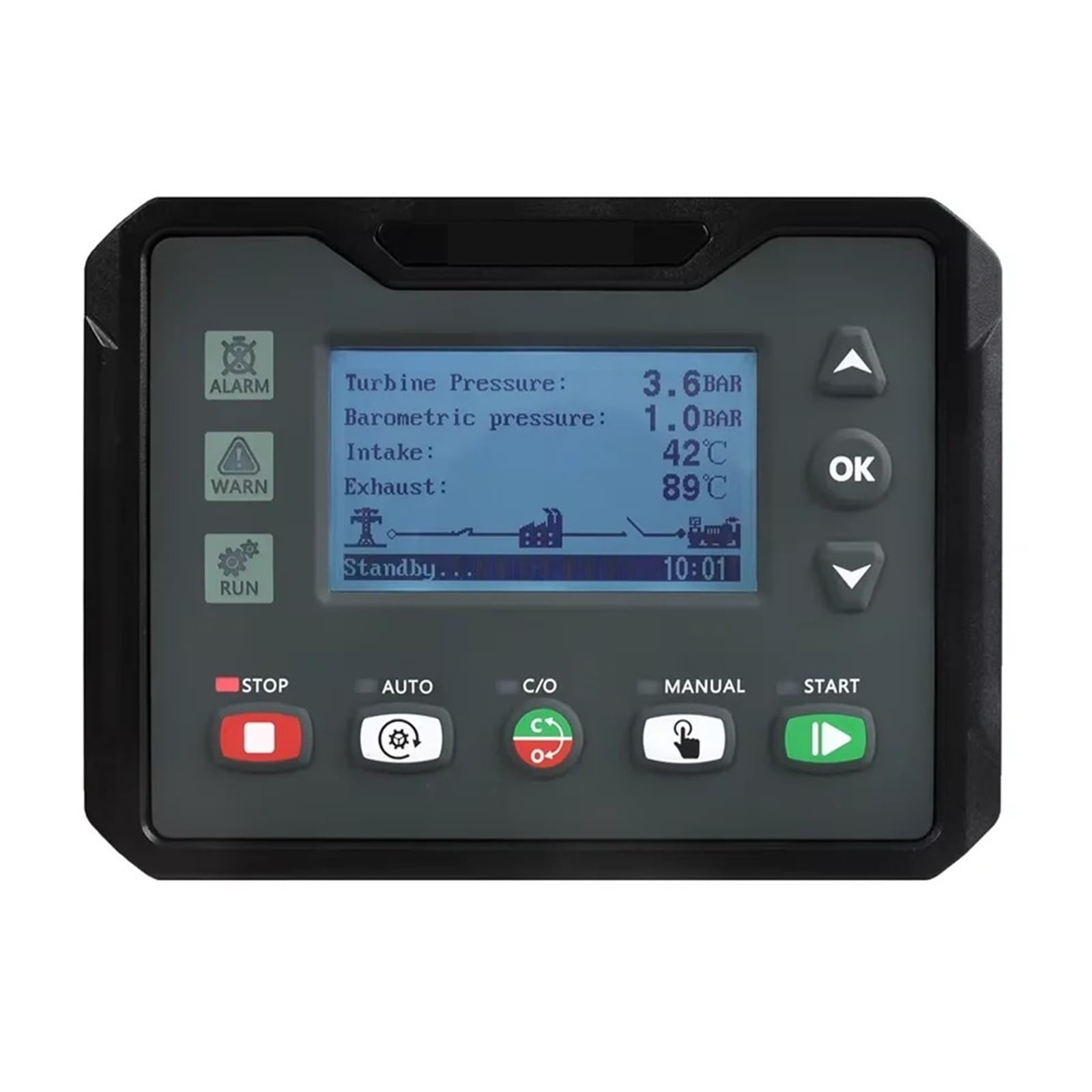 Panel de control DC40S para grupo electrógeno compatible con HGM4010 y DSE4610
