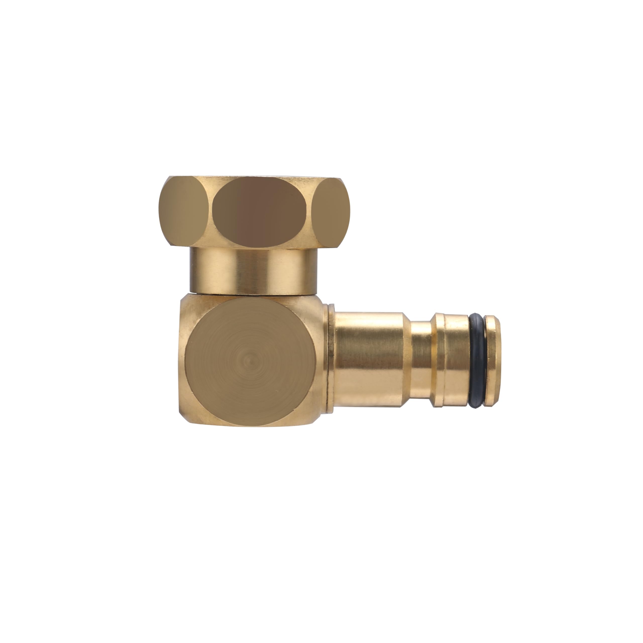Raccordo Irrigazione Aquastop in Ottone 15 mm AROZ | Chiusura Automatica Senza Perdite | Collegamento Rapido e Stagno per Giardino | Robusto e Durevole