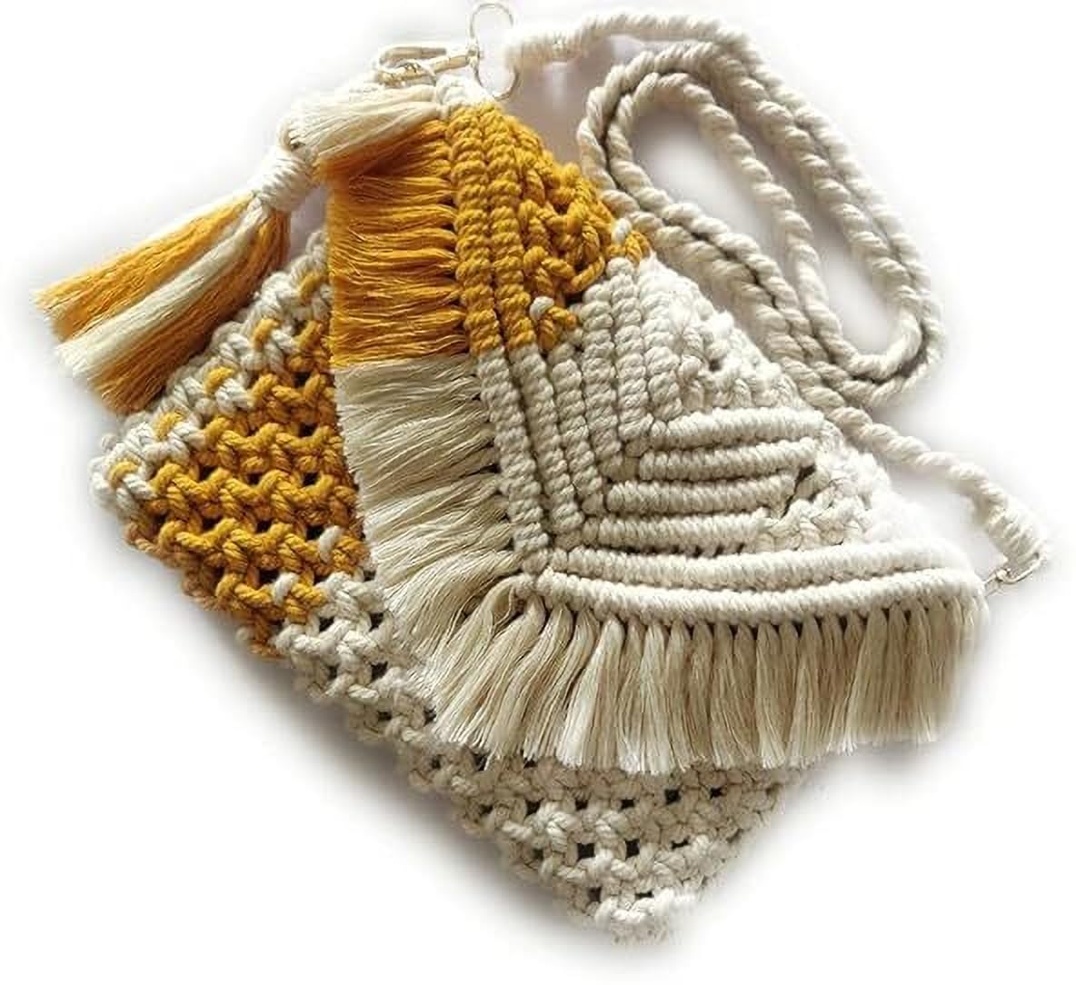 PRIMAH Hand Work Womens Handmade Macrame Crossbody Sling Bags For Girls Multicolor (B0CZ9B68BF) Amazon Price History, Amazon Price Tracker
