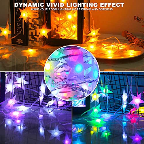 Probro Star Lights App Control - 16Ft Led String Lights Rgb Color Changing, 20 Modes, Dimmable Mini Twinkle Lights Music Sync, Waterproof Fairy Light With Timer For Bedroom Room Indoor Outdoor Decor #TOP2